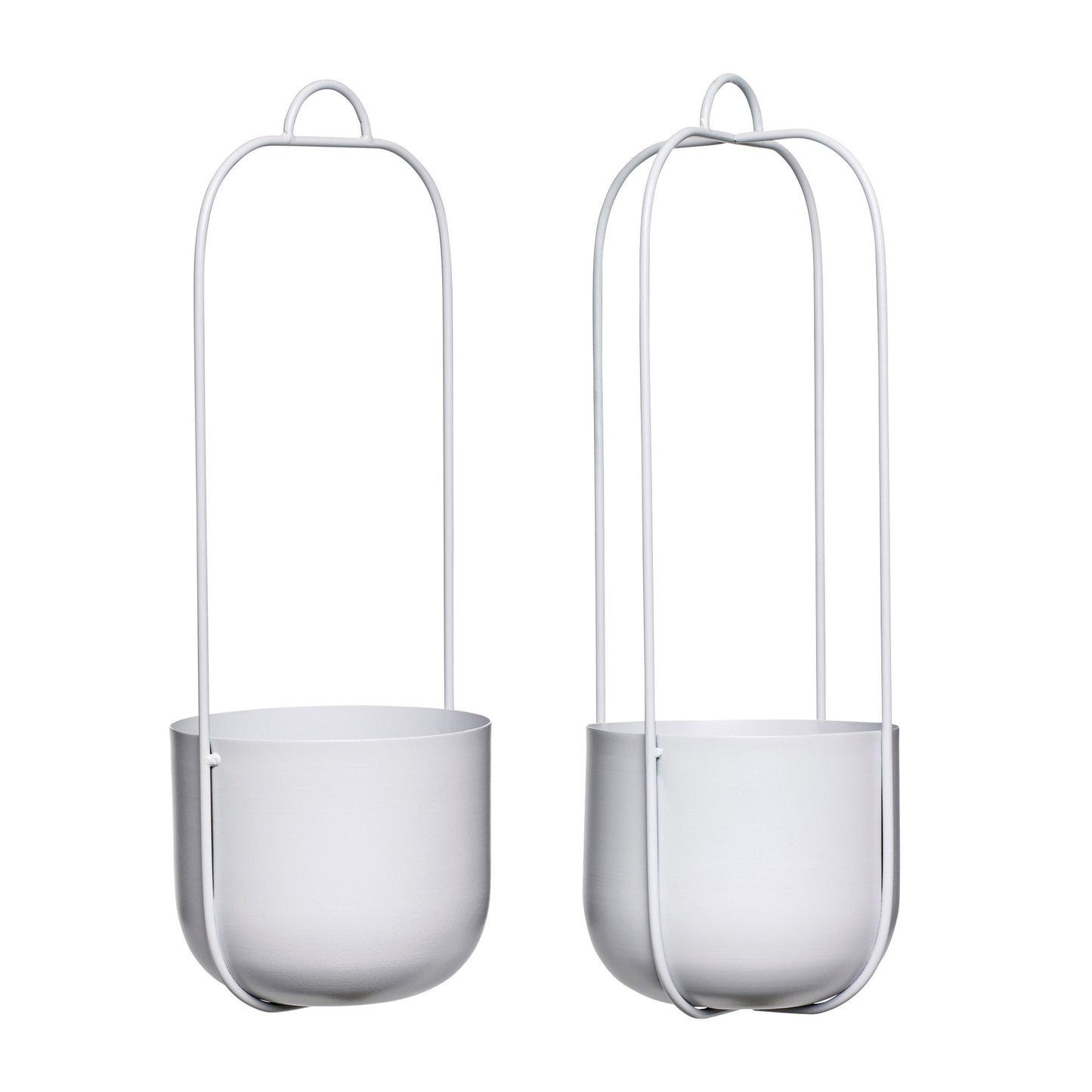 Lotus Hängetöpfe Hellgrau (2er Set)
