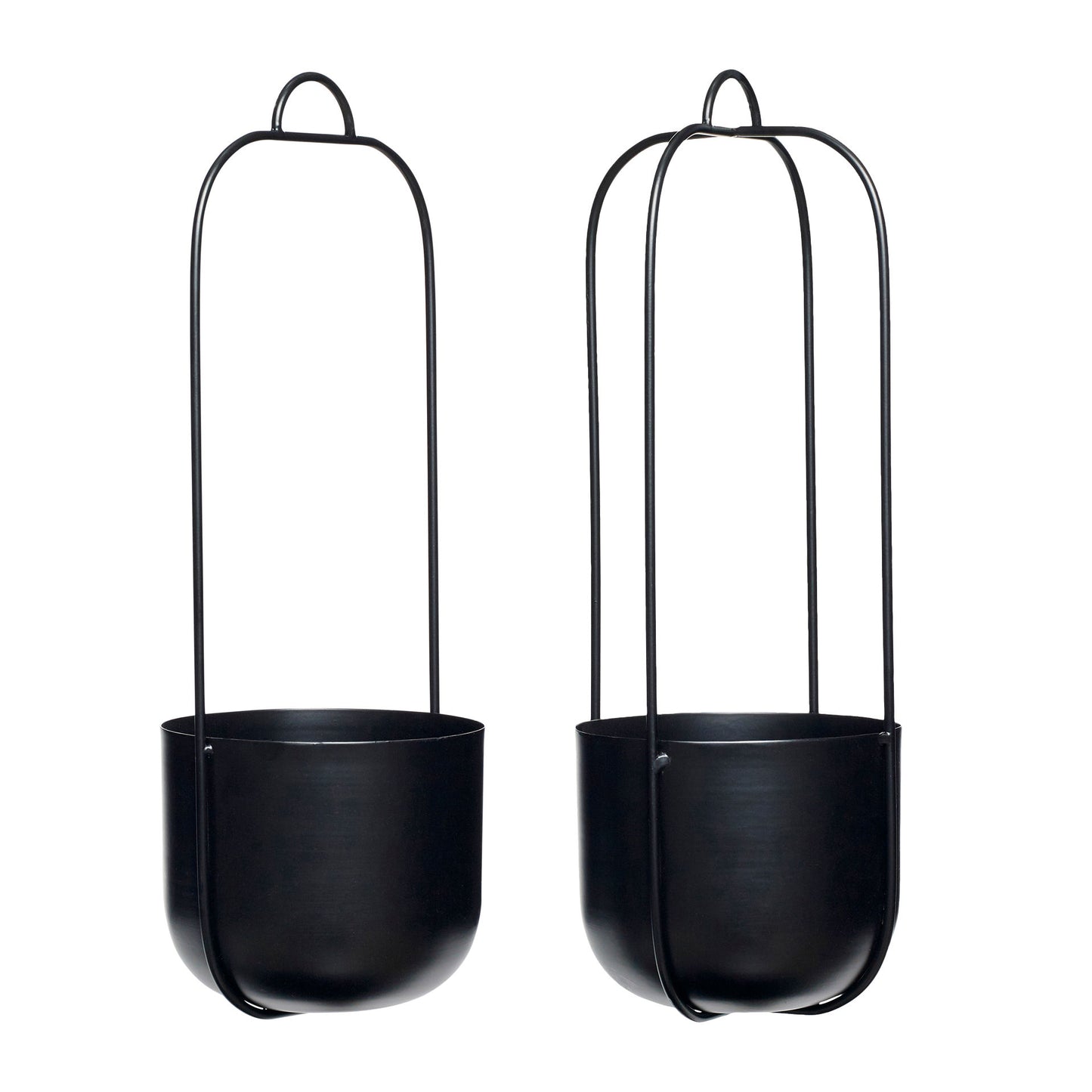 Lotus Hängetöpfe Schwarz (2er Set)