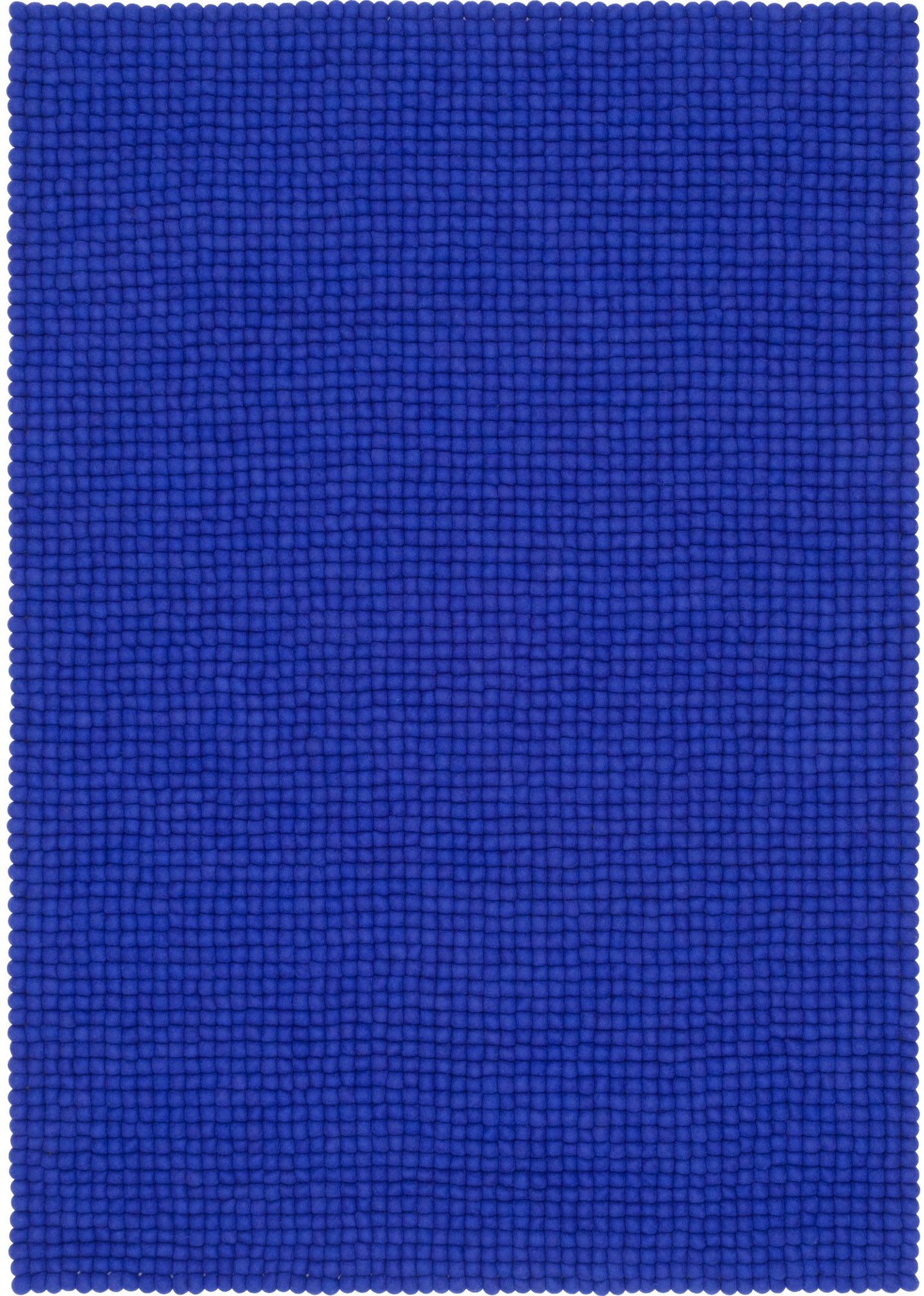 Rechteckiger Filzkugelteppich Mono Colour