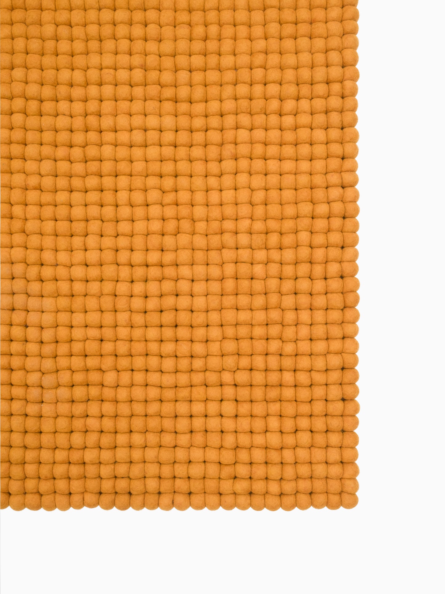 Rechteckiger Filzkugelteppich Mono Colour