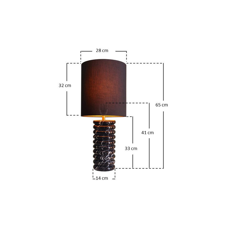 Marble Noir Tischlampe