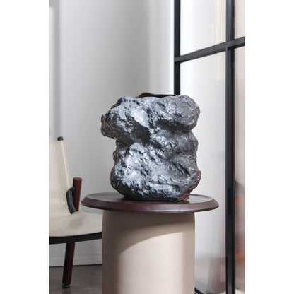 Naturdesign Keramikvase | Anthrazit