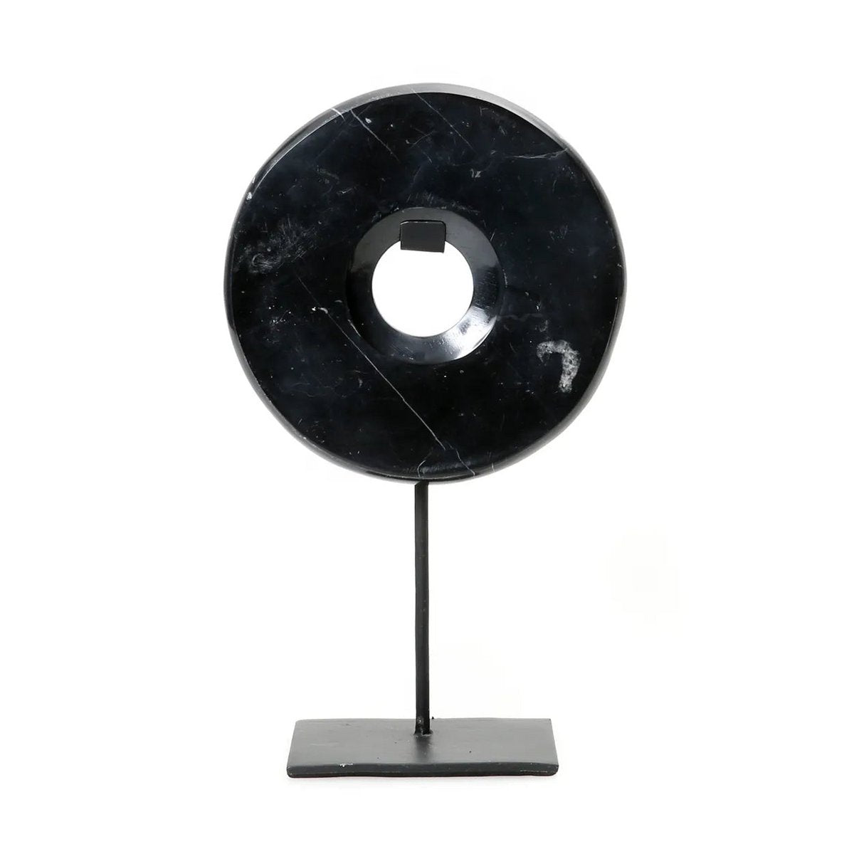 Dekorative Marmorscheibe Schwarz- M