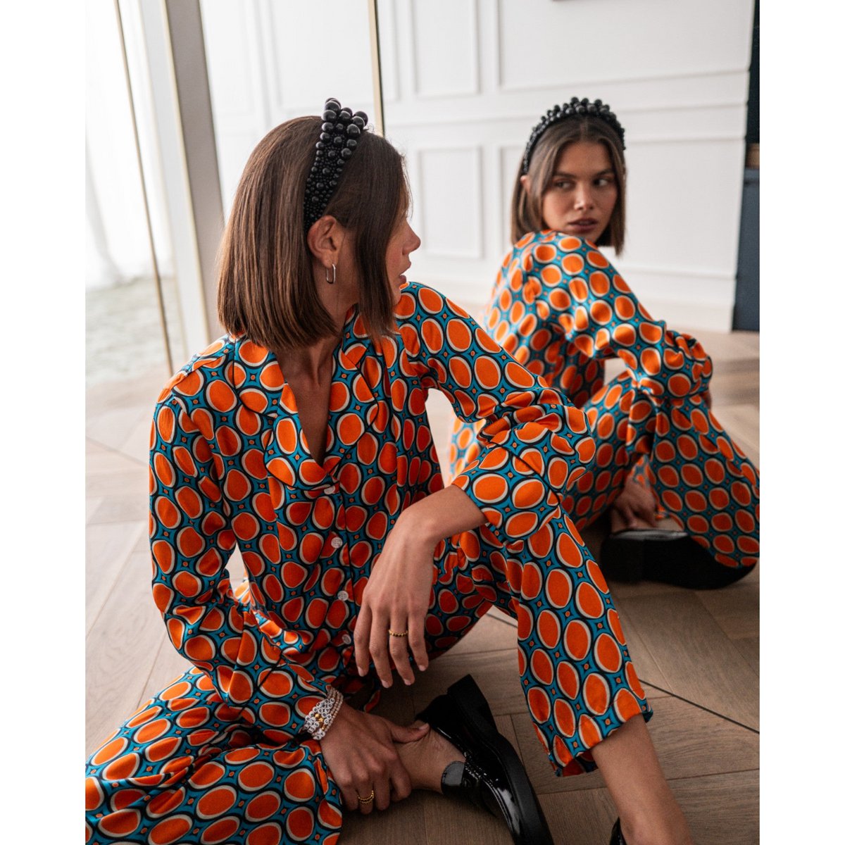 Bluse Straight Cut Dots