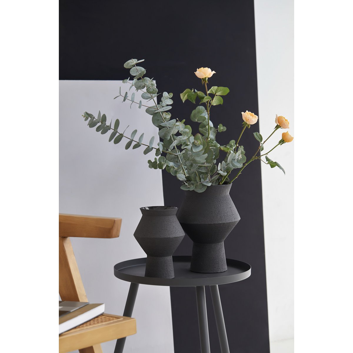 CUZCO Keramikvase | Schwarz I