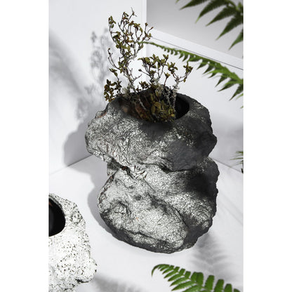 Naturdesign Keramikvase | Anthrazit
